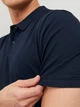 Поло длинное мужское Jack & Jones 12136516 XL Темно-синее (5713736540713) - изображение 5