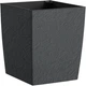 Вазон Plastkon Eliot Stone 30x30 см Антрацит (8595096995436) - изображение 1