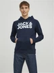 Худи мужское Jack & Jones 12152840 S Темно-синее (5714487361855) - изображение 1