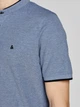 Поло длинное мужское Jack & Jones 12199711 M Голубое (5715210800092) - изображение 6