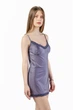 Нічна сорочка жіноча з мікрофібри та мережива Felisiya Lingerie Пурпурний 143-366 S - зображення 3