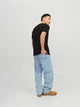 Футболка хлопковая длинная мужская Jack & Jones 12151955-3 M Black (5715424112042) - изображение 2