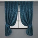 Комплект коротких штор VR-Textil Льон мармур Pavliani № 1365ш 130х170 см 2 шт Синій (35-0061) - зображення 1