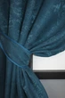 Комплект коротких штор VR-Textil Льон мармур Pavliani № 1365ш 130х170 см 2 шт Синій (35-0061) - зображення 4