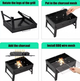 Мангал міні гриль барбекю переносний складаний BBQ Grill Portable TL-372 (5849) - зображення 4