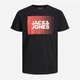 Футболка хлопковая длинная мужская Jack & Jones 12233999 L Black (5715368482393) - изображение 7