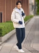 Куртка демисезонная с капюшоном мужская Uniqlo 750868487 3XL Серая (1159800033) - изображение 9