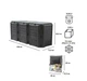 Модульний компостер Prosperplast Compogreen 1200л IKSM1200C-S411 чорний - зображення 4