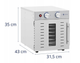 Сушилка для пищевых продуктов дегидратор Royal Catering RCDA-800/23S 800 Вт 8 поддонов - изображение 6