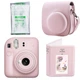 Набор Камера моментальной печати Fujifilm INSTAX Mini 12 Blossom Pink / Чехол розовый / Картридж 10 фото / Фотоальбом розовый на 64 снимка + Подарочная упаковка - изображение 1