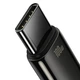 Кабель Baseus Tungsten Gold Fast Charging Data Cable USB to Type-C 100W 20V 5A 1м (CAWJ000001) Black - зображення 3