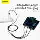 Кабель Baseus Tungsten Gold Fast Charging Data Cable 3-in-1 Cable USB to Lightning+Type-C+MicroUSB 3.5А 1.5м (CAMLTWJ-01) Black - изображение 14
