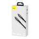 Кабель Baseus Tungsten Gold Fast Charging Data Cable Type-C to Type-C 100W 20V 5A 1м (CATWJ-01) Black - изображение 15