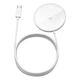 Бездротовий зарядний пристрій Baseus Simple Mini Magnetic Wireless Charger с технологією Qi 15W (WXJK-F02) White - изображение 7