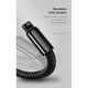 Кабель Baseus Tungsten Gold Fast Charging Data Cable USB to Lightning 2.4A 2м (CALWJ-A01) Black - изображение 10