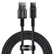 Кабель Baseus Tungsten Gold Fast Charging Data Cable USB to Type-C 100W 20V 5A 2м (CAWJ000101) Black - изображение 1