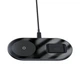 Бездротовий зарядний пристрій Baseus Simple 2in1 For Phone + Pods Pro Wireless Charger с технологією Qi 15W (WXJK-C01) Black - зображення 1