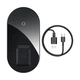 Бездротовий зарядний пристрій Baseus Simple 2in1 For Phone + Pods Pro Wireless Charger с технологією Qi 15W (WXJK-C01) Black - зображення 2