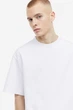 Футболка H&M Loose Fit білий 0608945001 M - изображение 3