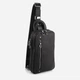 Сумка слинг через плечо мужская кожаная Tiding Bag 9801A Черная - изображение 1