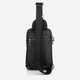 Сумка слинг через плечо мужская кожаная Tiding Bag 9801A Черная - изображение 5