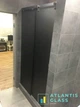 Душова перегородка 1700х2000 мм VIZUAL GLASS SLIDE Розсувна Правостороння скло графіт - зображення 3