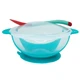 Тарілка на присосці прозора MGZ-0100(Turquoise) з термоложкою та кришкою - зображення 2