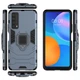 Ударостійкий чохол Transformer Ring for Magnet для Huawei P Smart (2021) (Червоний) - зображення 4