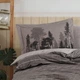 Комплект постільної білизни HOBBY Poplin TULLY бежевий 160*220/1*50*70 - зображення 2