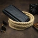 Кошелек мужской кожаный для карточек Vintage leather-14654 Черный - изображение 11