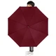 Зонт-трость Lesko H11 полуавтомат Red Wine - изображение 5