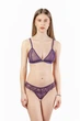 Комплект женский бюстгальтер с мягкой чашкой и стринги из сеточки Felisiya Lingerie Фиолетовый 2004+210-2817c M - изображение 1