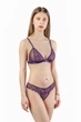 Комплект женский бюстгальтер с мягкой чашкой и стринги из сеточки Felisiya Lingerie Фиолетовый 2004+210-2817c M - изображение 4