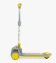 Самокат триколісний Skyper, колеса PU 125 х 40 мм зі світлом, музика, кермо складне. Gray and Yellow (153309) - зображення 6