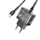 Мережевий зарядний пристрій HOCO N34 Dazzling dual-port PD20W+QC3.0 charger set(Type-C to Type-C) Transparent Black (6931474799180) - изображение 3