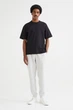 Футболка H&M Loose Fit чорний 0608945008 XS - изображение 4
