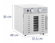 Сушилка для пищевых продуктов Royal Catering RCDA-800/23S 800 Вт 8 уровней - изображение 6