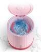 Портативная мини стиральная машинка Mini washing machine на 4л Ультразвуковая стиральная машинка USB MW-23 Розовый - изображение 2