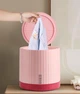 Портативная мини стиральная машинка Mini washing machine на 4л Ультразвуковая стиральная машинка USB MW-23 Розовый - изображение 11
