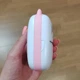 Термо фотопринтер портативный детский принтер для печати стикеров mini printer с набором бумаги 3 шт + фломастеры Белый с розовым - изображение 14