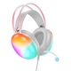 Навушники накладні Hoco W109 ігрові з LED підсвічуванням Jack 3.5 white - зображення 3