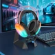 Наушники накладные Hoco W109 Plus игровые с LED подсветкой USB black - изображение 2