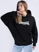 Худи теплое оверсайз женское Lonsdale Stringston 117208-1500 L Черный/Белый (4251522375022) - изображение 1