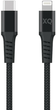 Kabel Xqisit Nylon Braided USB Type-C - Lightning 2 m Black (4029948221946) - obraz 1