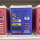 Сейф копилка Saving Money Box детский с кодовым замком и отпечатком пальца, синий (NGB8) - изображение 5