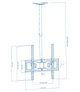 Кронштейн Walfix CM-41B (VESA400х400) Чорний - изображение 2