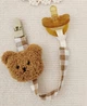 Держатель / зажим / клипса для пустышки, детской соски "Teddy", коричневый (82265949) - изображение 2
