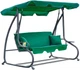 Качель с накрытием 3-местная Funfit Relax 230 см Green, 181 - изображение 1