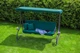 Качель с накрытием 3-местная Funfit Relax 230 см Green, 181 - изображение 4
