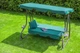Качель с накрытием 3-местная Funfit Relax 230 см Green, 181 - изображение 6